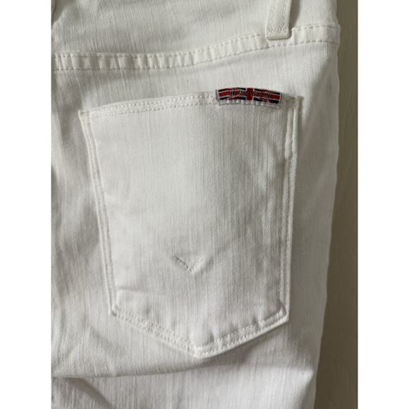Hudson Tally Midrise Cropped Skinny Jeans White Retail $185 NWT Womens Size‎ 26 - Picture 4 of 5